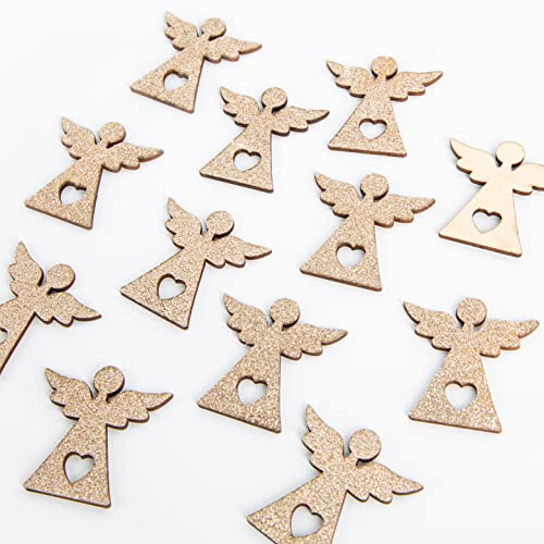 Logbuch-Verlag 12 kleine goldene Mini Engel Deko Gold Weihnachten...