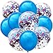 Produktbild BIGBOBA 10-teilige Konfetti Pailletten Ballon-Kombination, Hochzeit Geburtstag Ballon Dekoration Valentinstag, Romantische Dekorationen