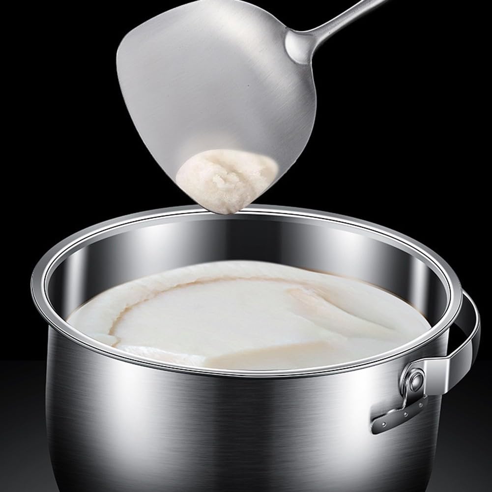 Filtro per olio in acciaio con coperchio, contenitore per olio da cucina, contenitore per olio da frittura (3,6 L)