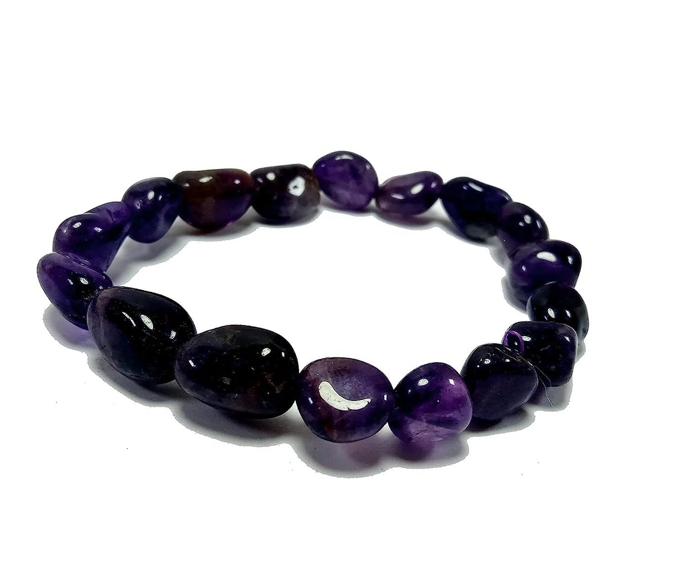 Amethyst Stone small tumbled Bracelet Blue Colour Unshap Shape Hand Bracelet 9-12 MM size (B0CCD3QDFQ) Amazon Price History, Amazon Price Tracker