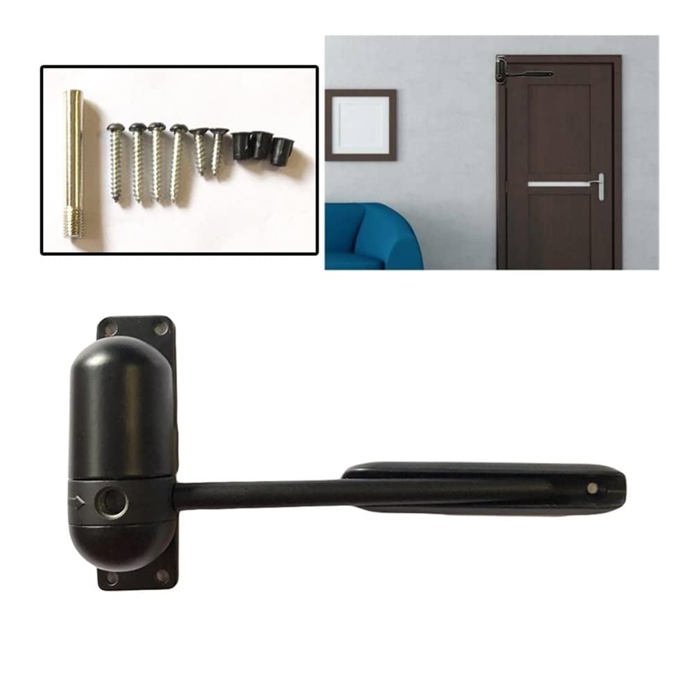 Nvsfzgiyg One Color Door Automatic Closer 1 Set Gate Close Hardware Fire Rated Spring Locking Adjustable Heavy Duty For Home Decor Accessories Shielded Closers