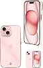 Sizkawil iPhone 15 Case Cover Side Plating Plating 2 Clear Case 1PC White