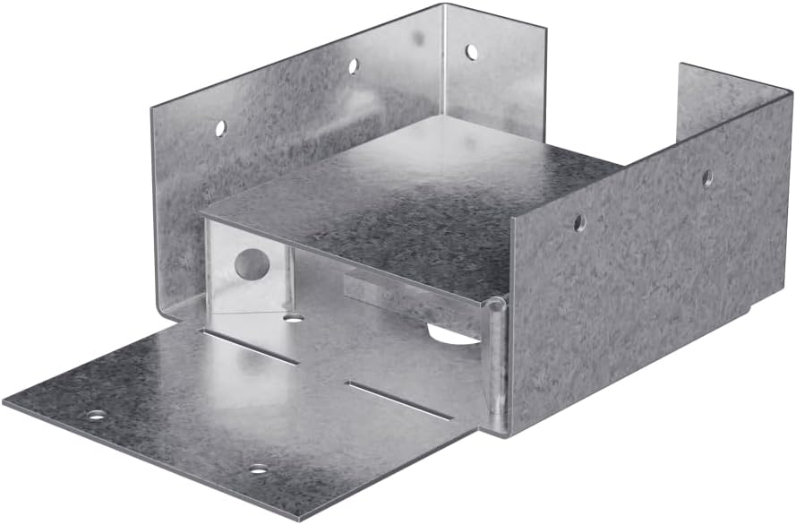 Simpson Strong-Tie ABW44RZ ABW ZMAX Galvanized Adjustable Post Base for 4x4 Rough
