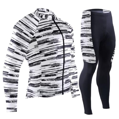 Koszulka rowerowa z kieszeniami wiatrówka zima rower sprzęt jeździecki 3D wyściełany, Czarna linia, 3XL