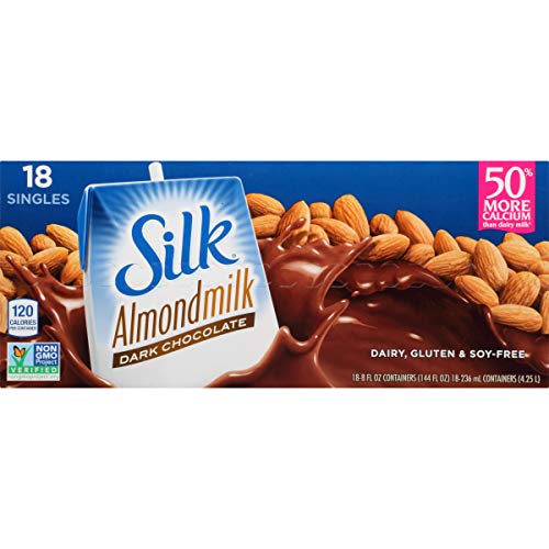 Silk pure almondmilk dark chocolate, 8 ounce, 18 count