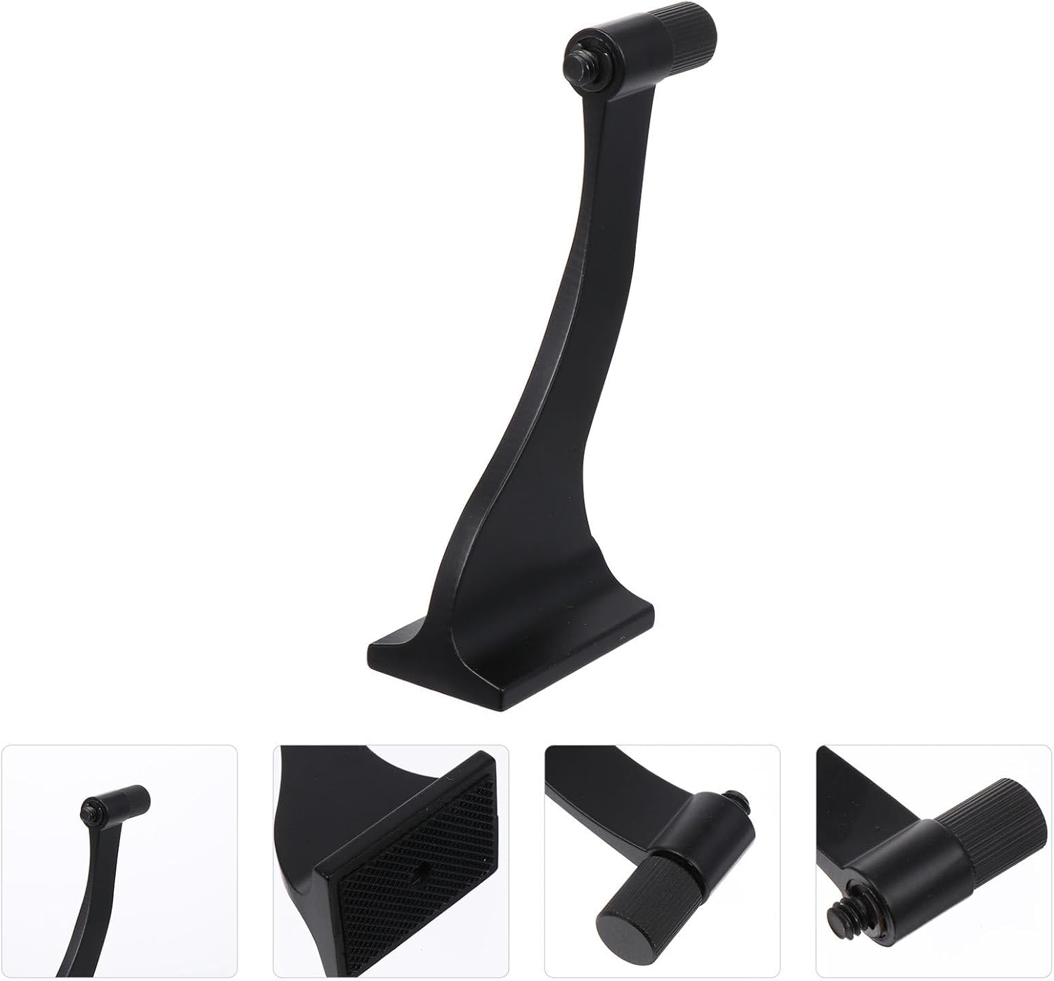 SHOWERORO Binocular Tripod Adapter Aluminum Mount for Bird Watching and Nature Viewing, 1/4 Inch Threaded Bracket Compatible with Binoculars, Black Lightweight Accessory for Outdoor Use