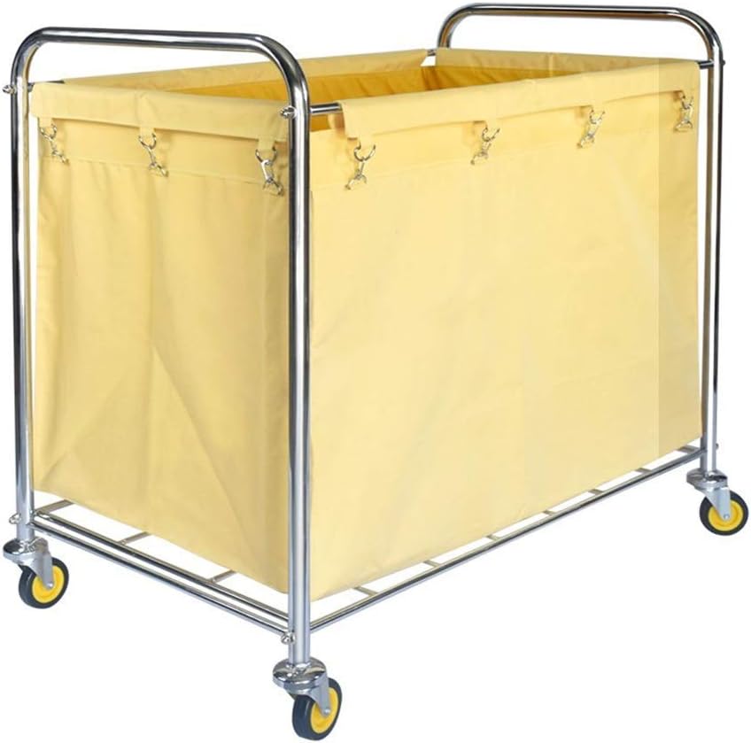 Hand Trucks Storage Cart, Trolley Laundry Sorter With,Detachable Fabric Bags,Steel Frame,Heavy Duty Organizer Rolling