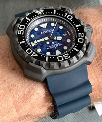 Citizen Polyurethane Promaster Diver Blue Dial Super Titanium Men's Analog Watch Bn0227-09L - Image 3
