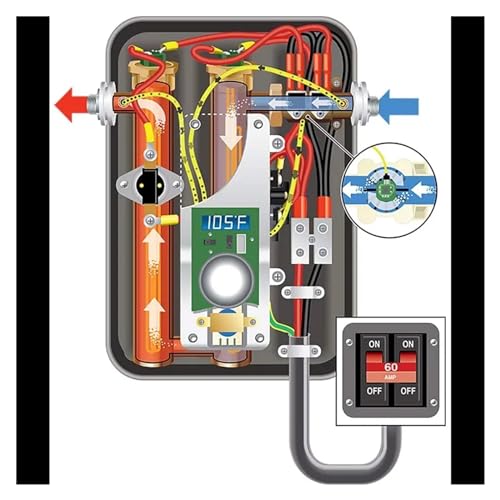 Natychmiastowy podgrzewacz wody, Elektryczny Bezzbiornikowy Podgrzewacz Wody O Mocy 11 KW, Natychmiastowy