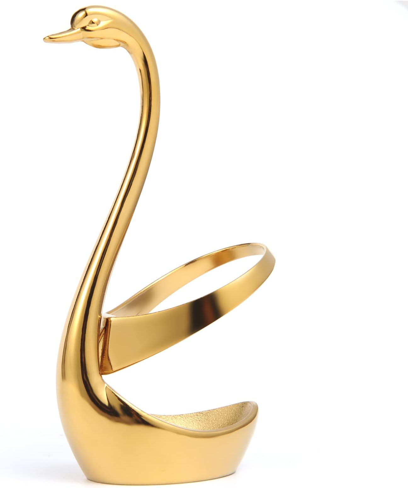 Small Gold Swan Base Holder