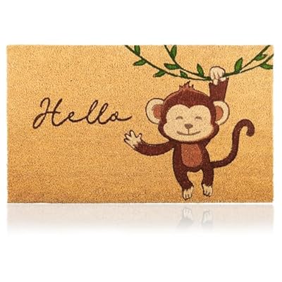 Felpudo Mono de Fibra Coco - 70x40cm - Felpudos Antideslizantes - Felpudos Originales para la Entrada a Casa, Pasillos, Puertas de Exterior - Accesorios para el Hogar - Material Resistente | Ya disponible en tu tienda friki favorita! En mundofriki.es!