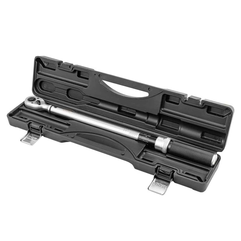 JCB Llave dinamométrica mecánica de 1/4 pulgadas de trinquete de mano para coche (llave dinamométrica mecánica de 1/2 pulgada Dr. 40-220N/M)