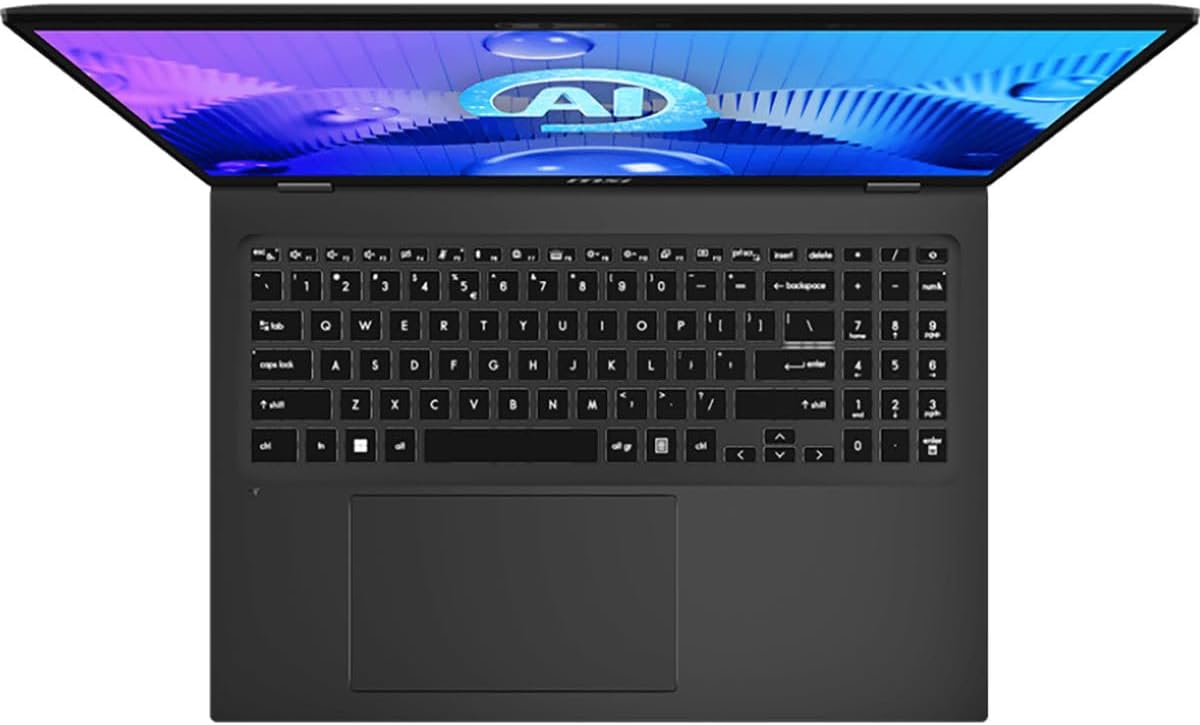 MSI Prestige AI Studio 16 in Ultrabook Laptop Intel EVO Core Ultra 7-155H RTX4060 32GB 1TB SSD W11P - Intel Chip - 2560 x 1600 - Windows 11 Pro - NVIDIA GeForce RTX 4060 with 8 GB - In-plane Switching