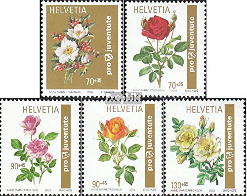 Suisse 1810-1814 (complète.Edition.) Neuf avec Gomme Originale ** MNH 2002 Rose sélections (Timbres pour Les collectionneurs) Plantes/Champignons