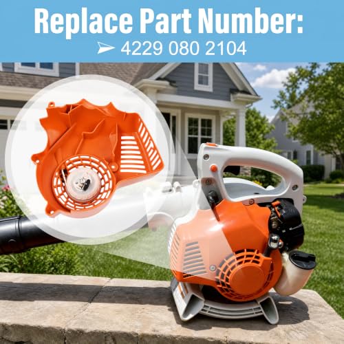 Promrmr 4229 080 2104 Recoil Pull Start Fit for Stihl BG55 BG65 BG85 SH55 SH85 Leaf Blower Replacement Fan Housing Rewind Pull Cord Assembly by Promrmr - Used condition - Image 3