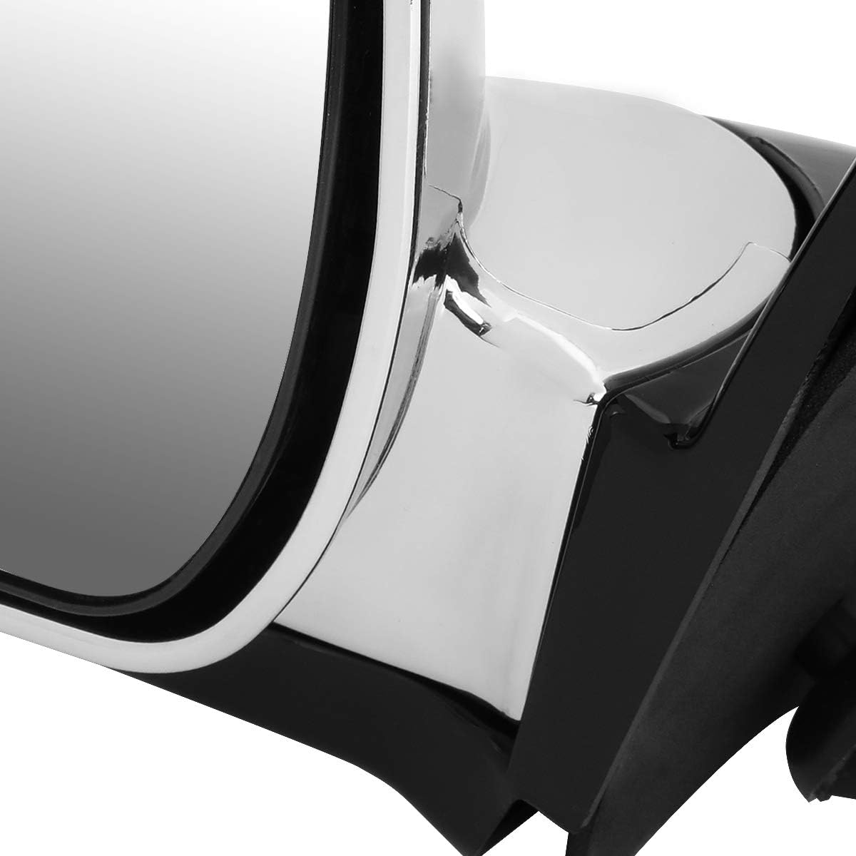 Auto Dynasty Left Side OE Style Compatible with 1994-1997 Chevy S10/GMC Sonoma, Rear View Mirror Chrome Cover Powered