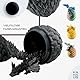 3D Drache mit Flügeln im Ei – Drachenei mit Drache 23 cm Figur | 12 cm Großes Ei | Schlüpfender Überraschungsdrache in Schwarz mit Blumenmuster | Bewegliches Fantasy Spielzeug & Sammelfigur für Kinder