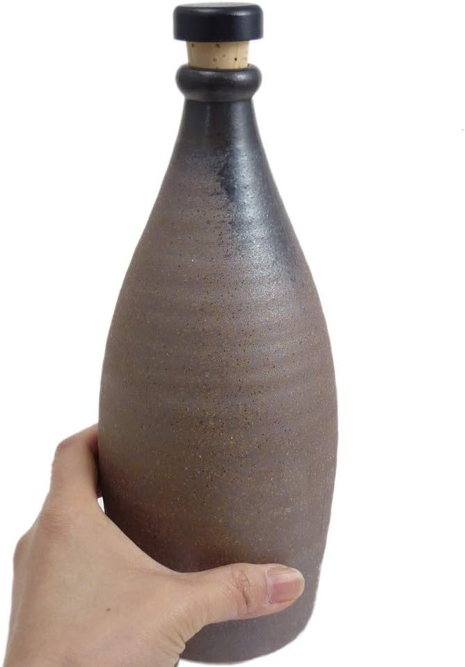 せともの本舗 Sake Cup Igabuki No. 4 Bottle, 3.5 x 9.6 inches (90 x 245 mm), 27.1 fl oz (740 cc), Japanese Tableware, Restaurant, Ryokan, Izakaya, Restaurant, Commercial Use