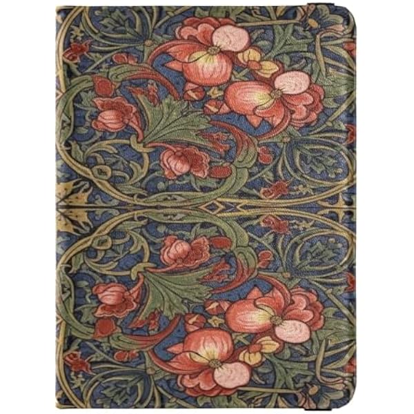 Begonia William Morris wzór skórzany uchwyt na paszport do podróży portfel combo paszport podróżny portfel z przegródką na kartę szczepień dla kobiet wodoodporny