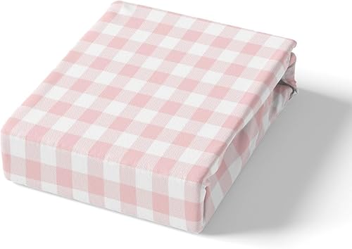 Miniatura 5 de Feelyou Juego de ropa de cama rosa para niñas y adolescentes, acuarela rosa claro, funda de edredón a cuadros para mujeres y adultos, funda de