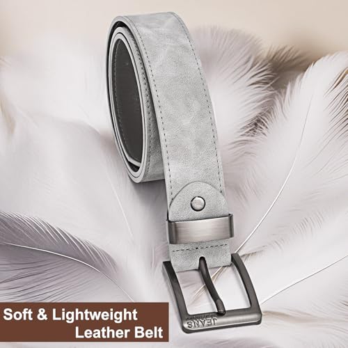 Mens Belts for Jeans Soft Comfortable & Lightweight PU Leather Work Belts for Men Dress Casual Belt for Daily Work2