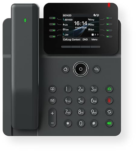 V62 Pro IP Phone with 12 SIP Lines, HD Voice,