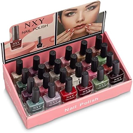 مجموعة طلاء اظافر من ان اكس واي، 24 لون