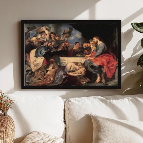 Christ à Simon Rubens impression toile de maître cadre inclus - 7