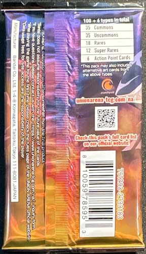 Jujutsu Kaisen Union Arena Trading Card Game, 12-Card Booster Pack, English Version