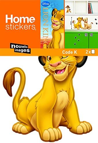 Stickers Mural Enfants Simba Disney Nouvelles Images Amazon Fr Cuisine Maison