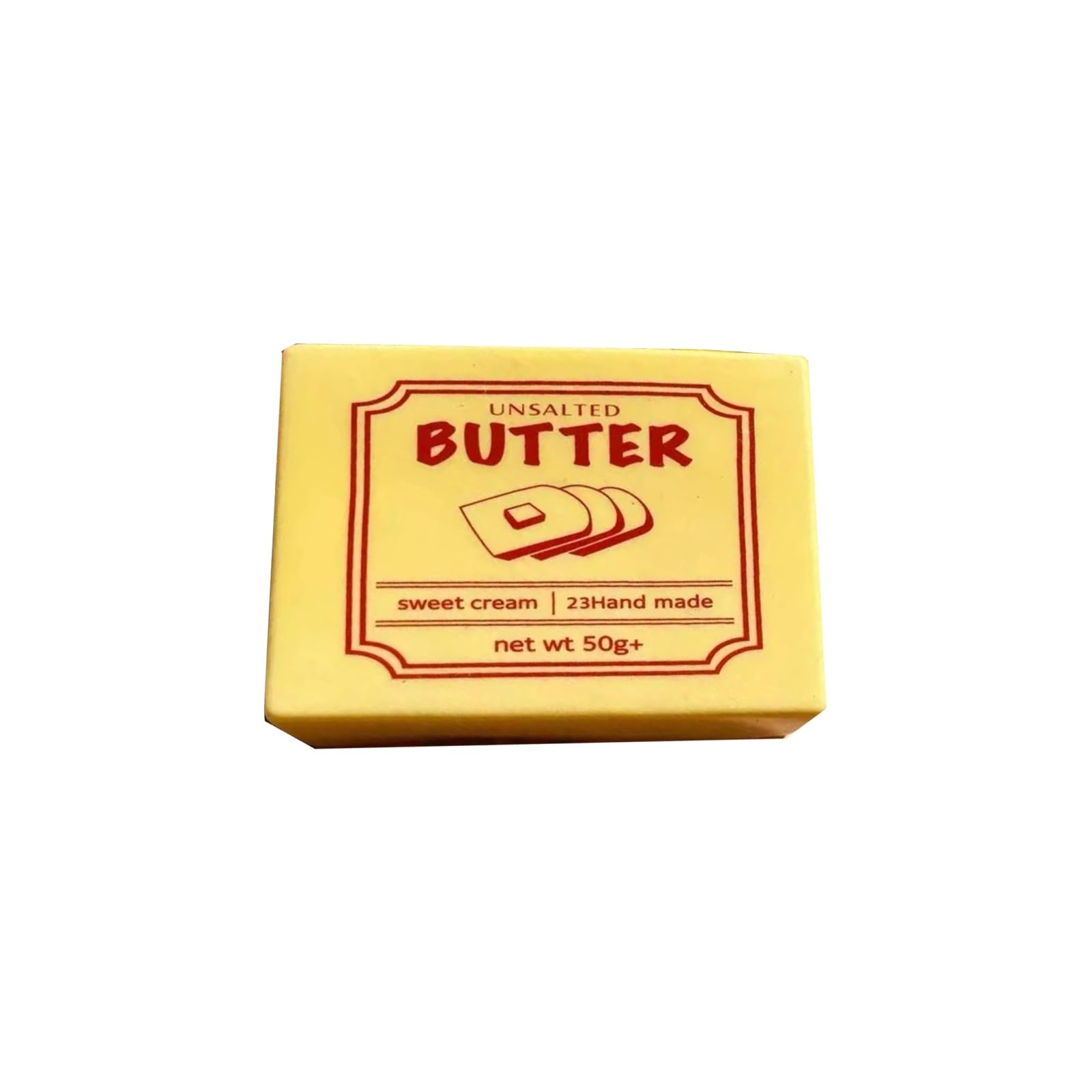 RMBLYfeiye Butter Squishy, Squeeze Cheese Stress Toy, Soft Butter Cheese Squishys Stress Relief Block, Portable Decompression Sensory Toy, Anxiety Relief Fidget Toy for Kid Adult Office Home