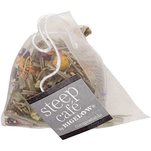 Steep Café Citrus Chamomile Herbal Tea, 50 Bags Per Box, Single Source, Premium Whole Leaf Teas In A Sachet Pyramid Bag, Individually Wrapped In A Foil Pouch, Hot Or Iced, By Bigelow Tea #TOP3