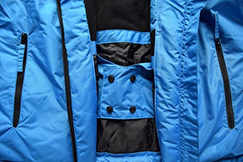 Foto von DS Herren Skijacke Snowboardjacke Winddicht und wasserabweisend Ski Blau Bionic Finish Eco Öko-Tex (L (52/54))