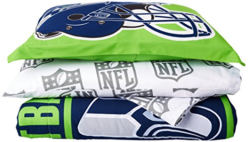 NORTHWEST The Company NFL Seattle Seahawks Soft & Cozy 7-Piece Full Size Bed in a Bag Set