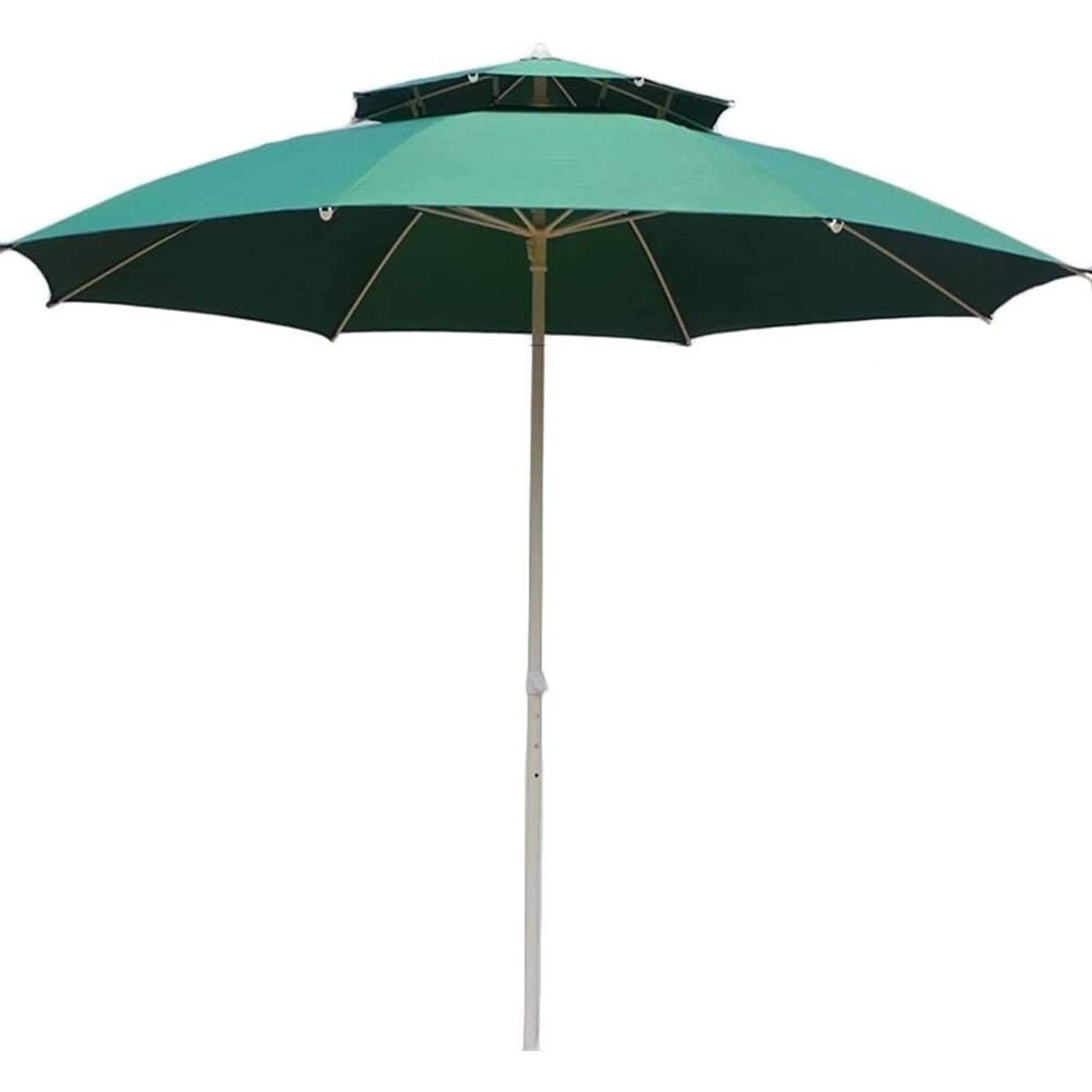 SaryEdge Outdoor Garden Parasols 2.2M Double Top Garden Umbrella, Market Parasol For Balcony, Patio, Fishing, Backyard - Waterproof Uv Protection good,