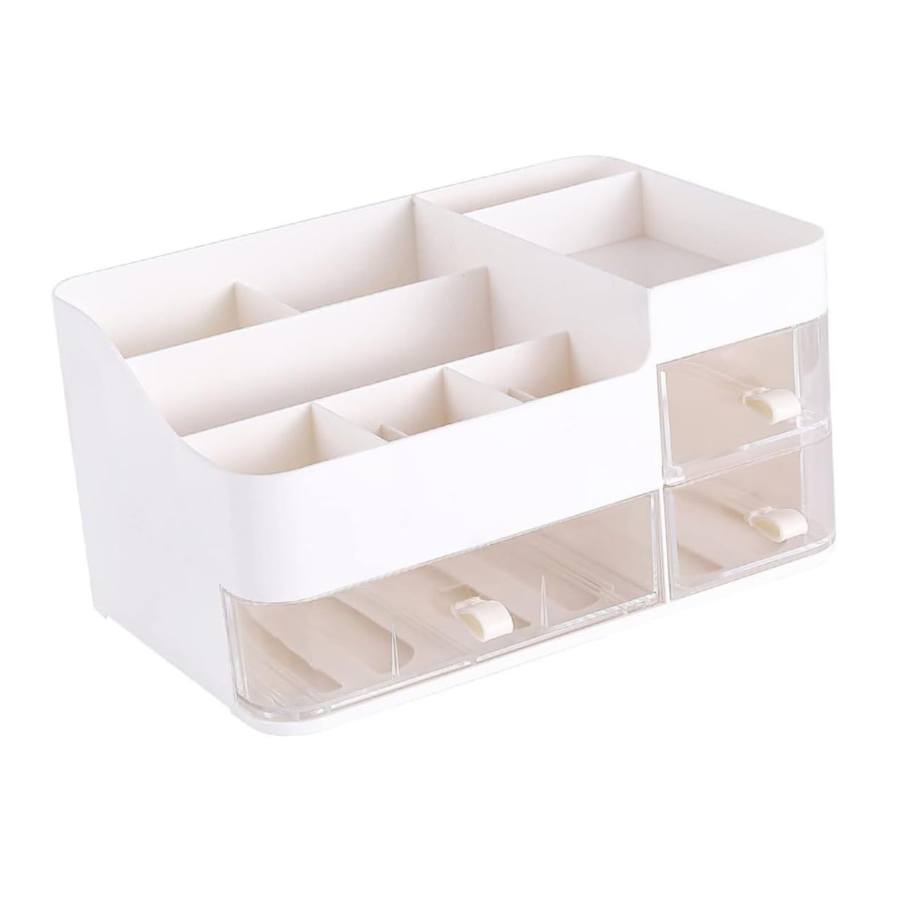PACKOVE Portatrucchi Organizzatore Con Cassetti Trucchi Scrivania in Plastica Resistente Organizer Per Trasparente Per Vanità e