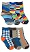 Jefferies Socks Boys Fashion Crew Socks 6 Pack (Small)