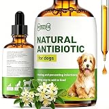 Dog Antibiotics for Infections, Cough, & Itching | Natural Antibiotics for Dogs for All Ages to Promote Wound Healing | Dog UTI Treatment and Tooth Infection Treatment | Chicken Flavor | 2 Oz
