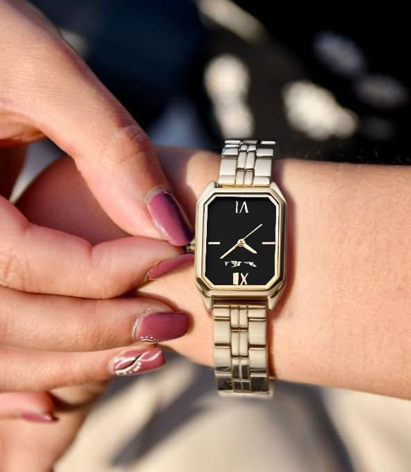 Diaofendi Women's Petite Gold Watch,Dress Analog Waterproof, Stainless Steel Bracelet Watches for Women - Image 7