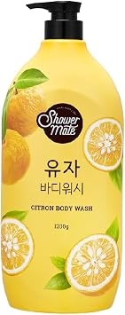 SHOWERMATE غسول الجسم الطبيعي 42.3 أونصة سائلة ، 1.2 كجم سترون - يوجا