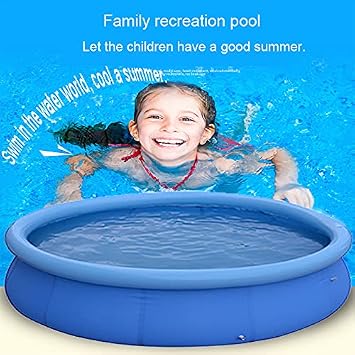 10ft x 30in Inflatable Swimming Pool, Outdoor Above Ground Pool, Top Ring Blow Up Pool
