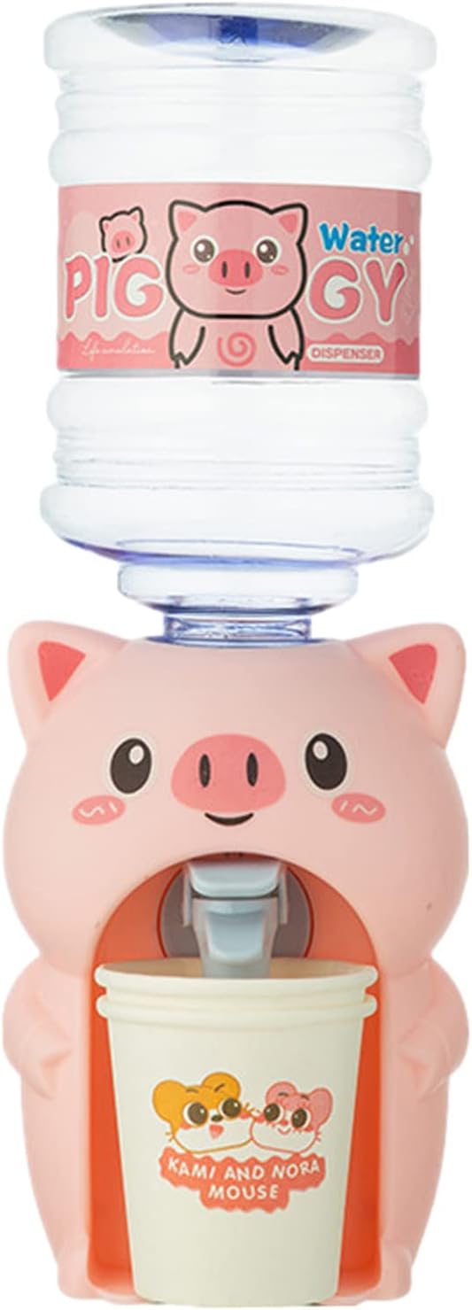 BESPORTBLE Mini Wasserspender Für Kinder - Cartoon Design 18,5cm Tragbar Gelb