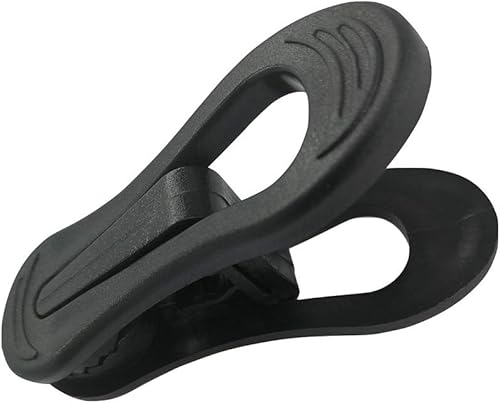Miniatura 3 de Paquete de 30 clips de colgador, clips multiusos para perchas, clips negros para colgar ropa de plástico, clips para colgar pantalones