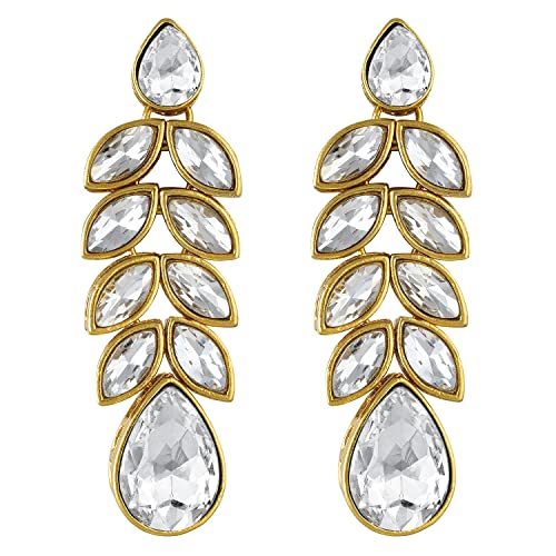 Image of Peora Traditional Crystal Necklace & Jewellery Set Gift for Women
