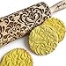 DAMASK rolling pin. Embossed cookies with flowers. Damask pattern. Wooden embossing rolling pin with Oriental flowers