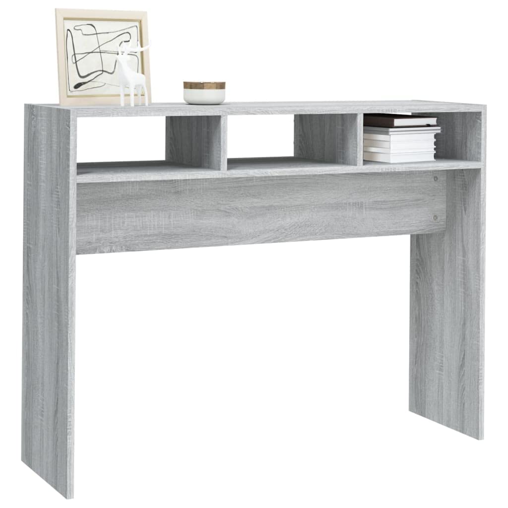 Stolik konsolowy Sonoma szary, 105 x 30 x 80 cm, materiał drewnopochodny, akcesoria do mieszkania, stolik pomocniczy, stół do przedpokoju, korytarza, salonu, biura