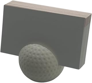 Golf Ball Desktop Business Card Holder, Office Desk Organizer, Golfer Gift, 2 Pack