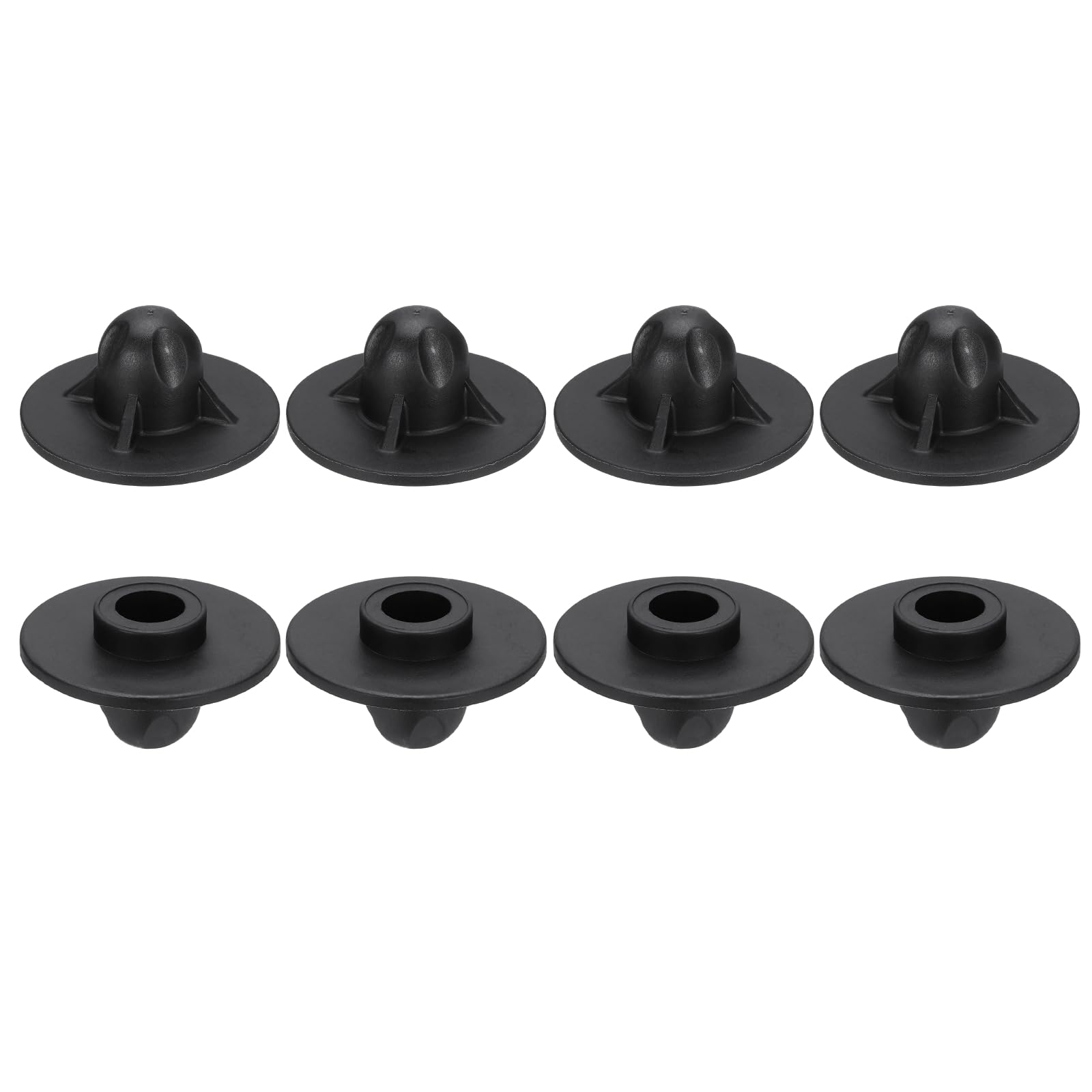 YELARXI Camping Chair Legs Cap, Non-Slip Foot Cover Replacement Chair Table Leg Pads Moon Floor Protectors Reduce Noise 0.51" & 8Pcs & Black-Fitting for (Outdoor/Camping/Picnic/Patio)