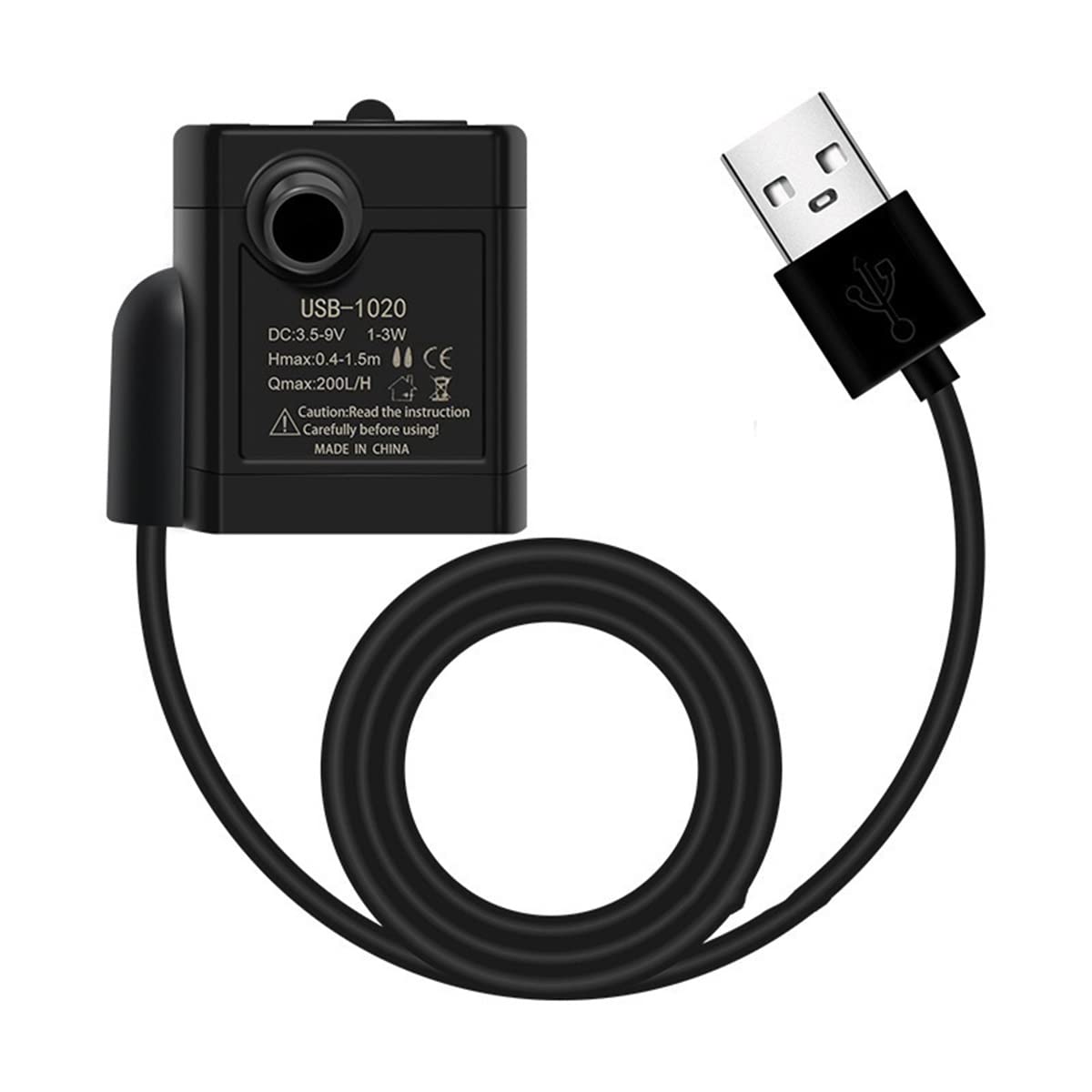 Pompa di sentina Automatica per Barche 3-9V USB DC 12V 24V Mini Pompa dell'Acqua silenziosa Pompa sommersi Senza spazzole Portatile (Voltage : 3-9V USB)
