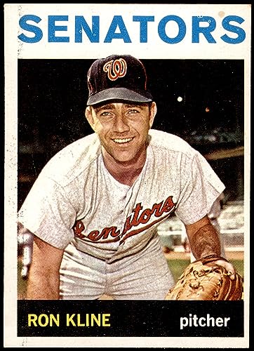 1964 Topps #358 Ron Kline Washington Senators (Baseball Card) EX Senators